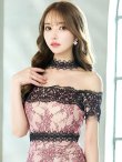 画像23: 【UNA VALERIE / ウナヴァレリェ】 マーメイド/ レース/ フラワー/ ウエストタック/ オフショルダー/ ロングドレス/ キャバドレス long[OF05] (23)
