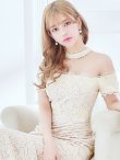 画像8: Lサイズあり【UNA VALERIE / ウナヴァレリェ】マーメイド/ 総レース/ オフショル/ チョーカー/ ロングドレス/ キャバドレス[OF05] (8)