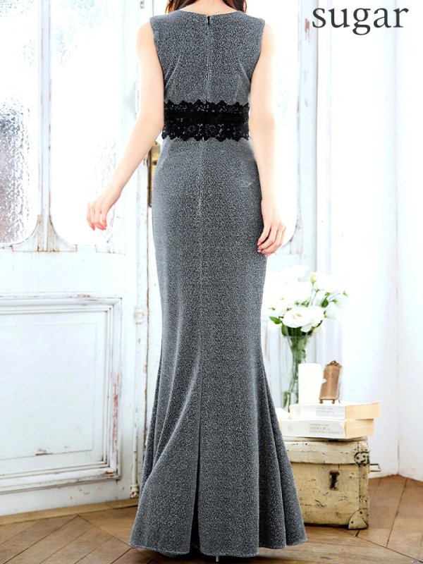 ブラックシルバー モデル:ゆめ 身長:160cm 着用サイズ:8号(Sサイズ)