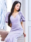 画像15: Lサイズあり【UNA VALERIE / ウナヴァレリェ】 ラメ/ オフショルダー/ スリット/ マーメイド/ ロングドレス long[OF05] (15)