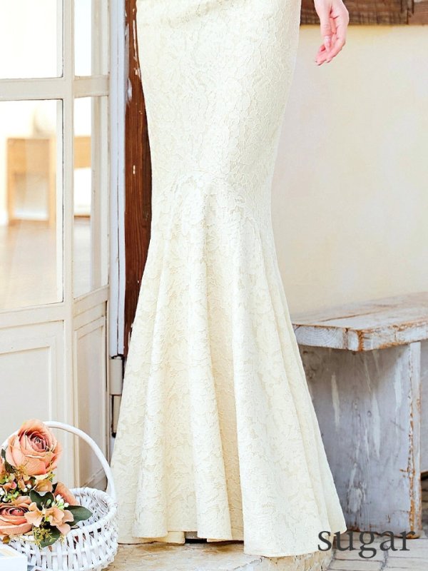 ライトベージュ モデル:ゆめ 身長:160cm 着用サイズ:8号(Sサイズ)