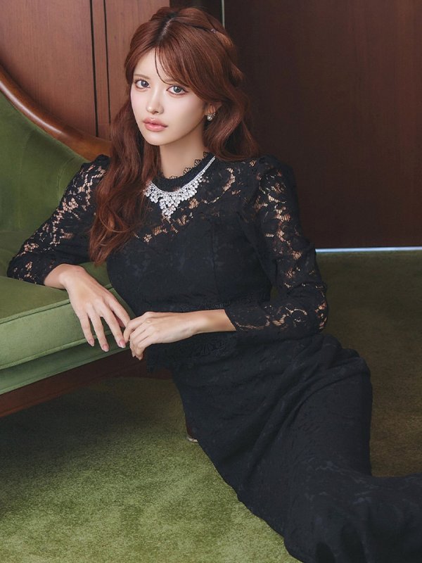 ブラック　モデル：まりん　身長：164cm　着用サイズ：Sサイズ