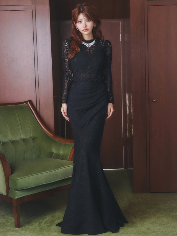 ブラック　モデル：まりん　身長：164cm　着用サイズ：Sサイズ