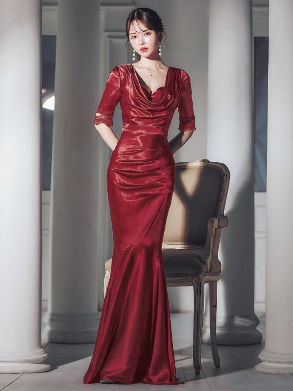 ワイン　モデル：ゆめ　身長：160cm　着用サイズ：8号(Sサイズ)