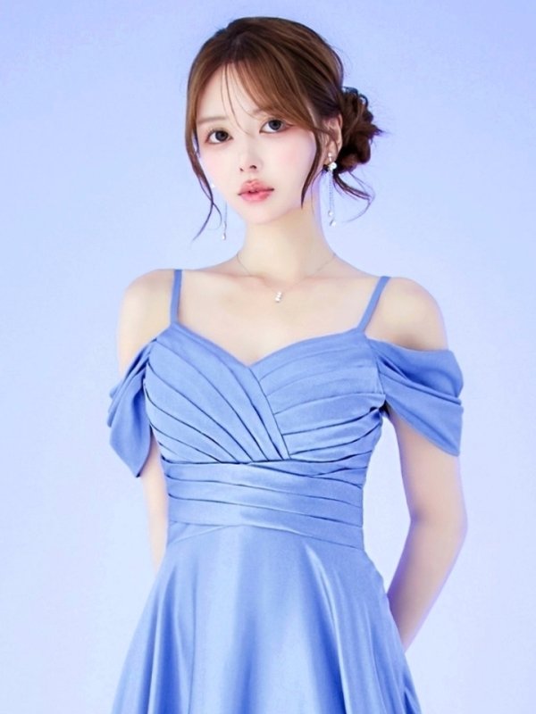 ブルーラベンダー モデル：ゆめ　身長：160cm　着用サイズ：8号(Sサイズ)