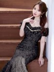 ブラック　モデル：ゆめ　身長：160cm：8号(Sサイズ)