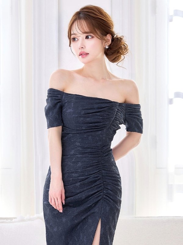 ネイビー モデル：ゆめ　身長：160cm　着用サイズ：8号(Sサイズ)