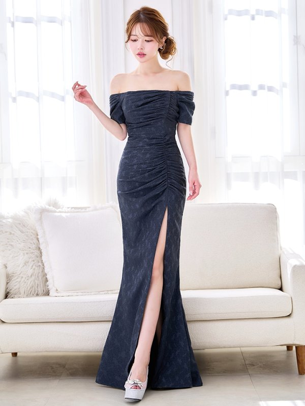 ネイビー モデル：ゆめ　身長：160cm　着用サイズ：8号(Sサイズ)