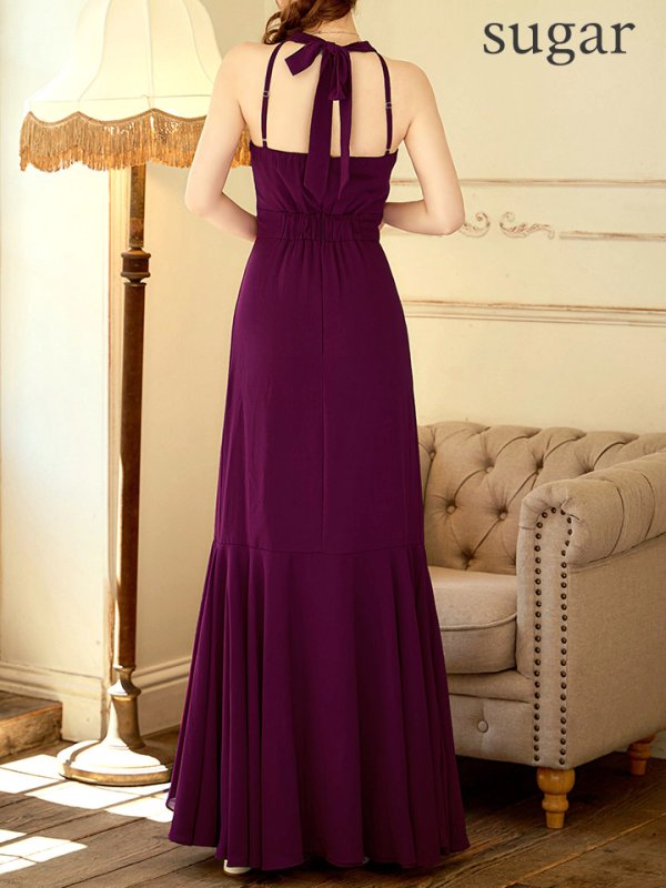 バーガンディ　モデル：ゆめ　身長：160cm　着用サイズ：8号(Sサイズ)