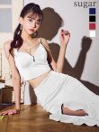 ホワイト モデル：まおちゃる　身長：158cm　着用サイズ：Sサイズ