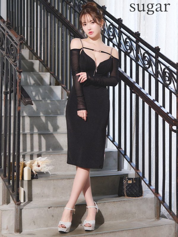 ブラック モデル：ゆめ　身長：160cm　着用サイズ：XSサイズ