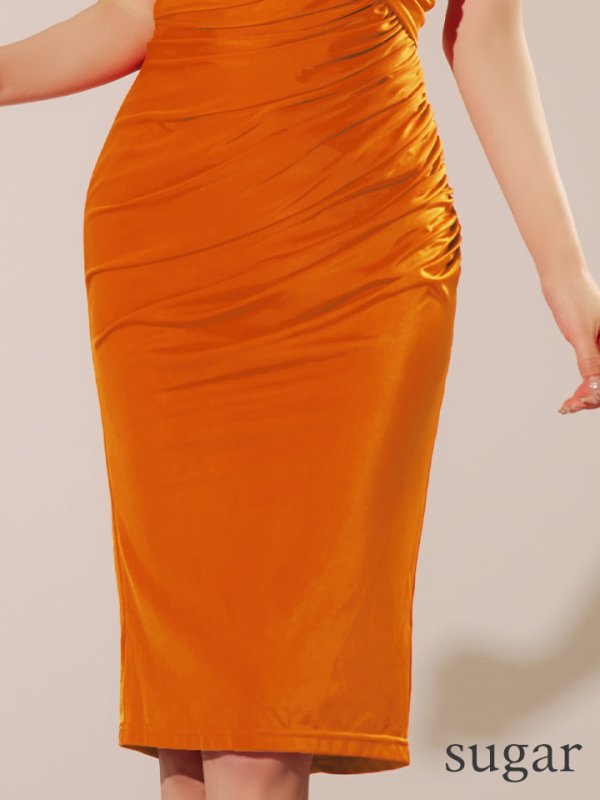 オレンジ モデル：ゆめ　身長：160cm　着用サイズ：XSサイズ