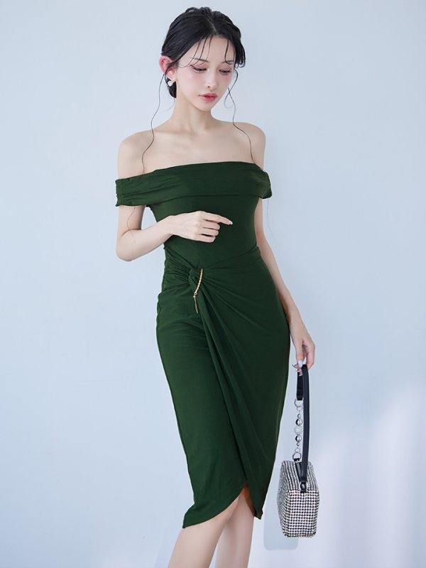 グリーン モデル：ゆめ　身長：162cm　着用サイズ：XSサイズ