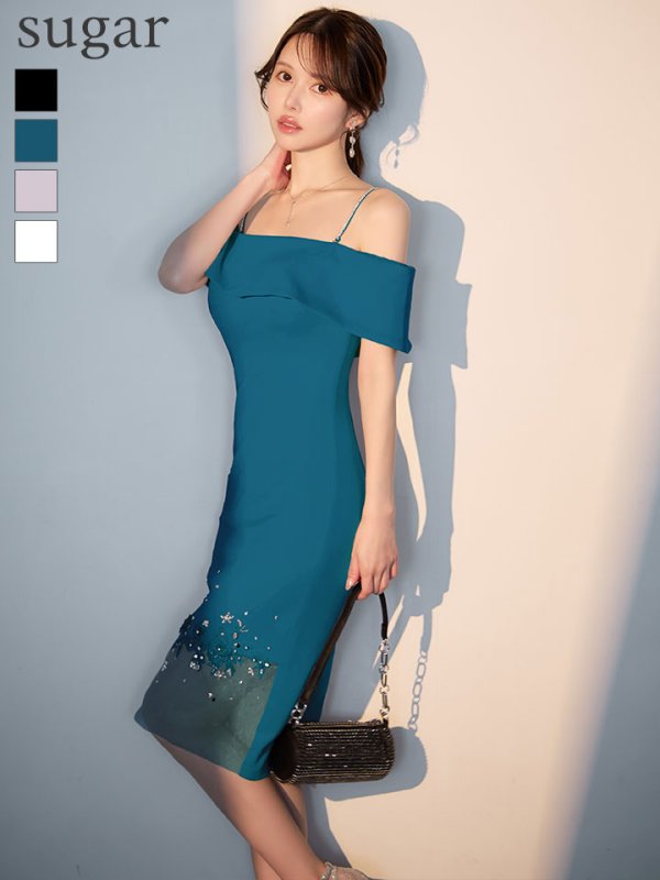 ティールブルー　モデル：ゆめ　身長：160cm　着用サイズ：Sサイズ