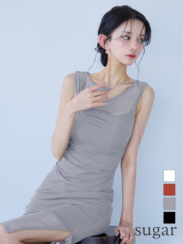 グレー モデル：まおちゃる　身長：158cm　着用サイズ：XSサイズ