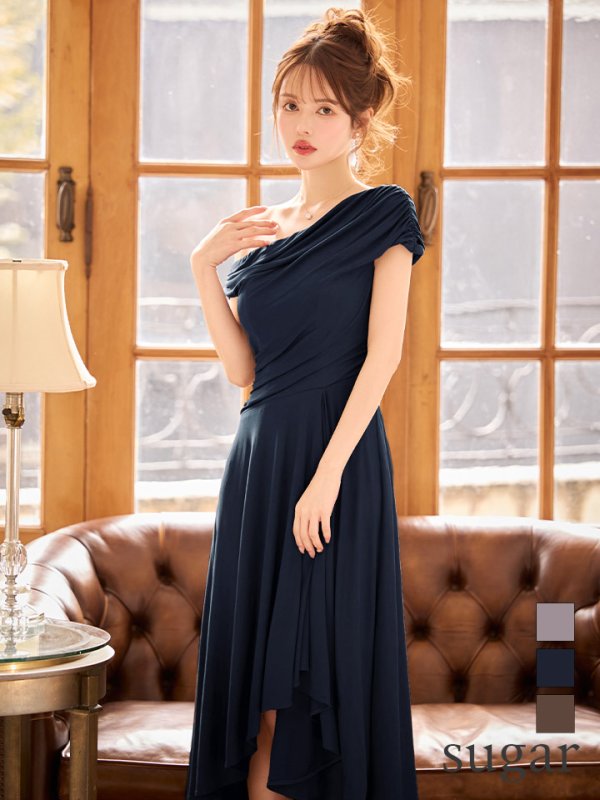 ネイビー　モデル：ゆめ　身長：160cm　着用サイズ：Sサイズ