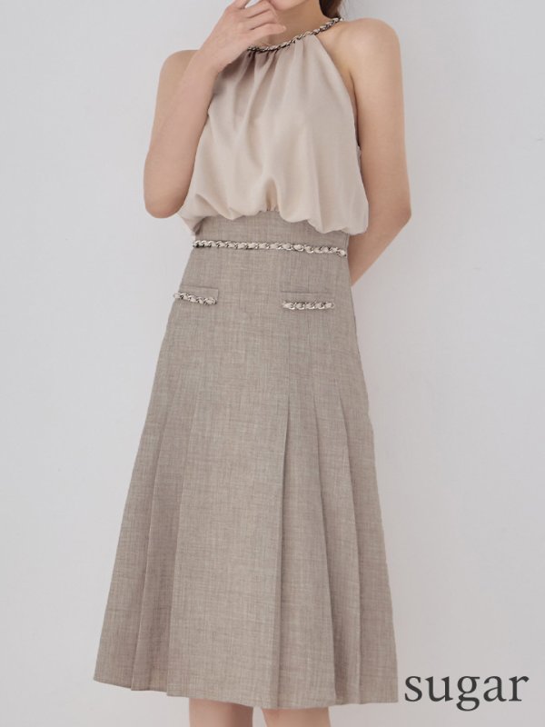 ベージュ　モデル：ももか　身長：156cm　着用サイズ：Sサイズ