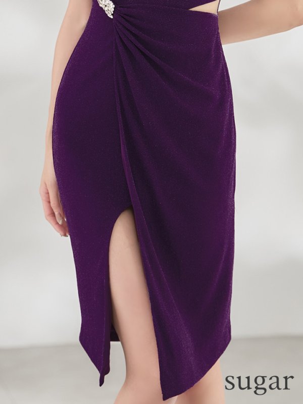 パープル　モデル：るりぴ　身長：165cm　着用サイズ：Sサイズ