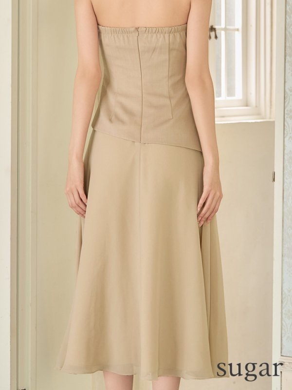 ベージュ：モデル：あすか　身長：170cm　着用サイズ：Sサイズ