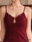 ワインレッド　モデル：ゆめ　身長：160cm　着用サイズ：Sサイズ
