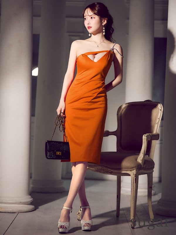 オレンジ モデル:ゆめ 身長:160cm 着用サイズ:XSサイズ