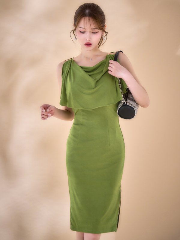 グリーン　モデル：ゆめ　身長：160cm　着用サイズ：Sサイズ