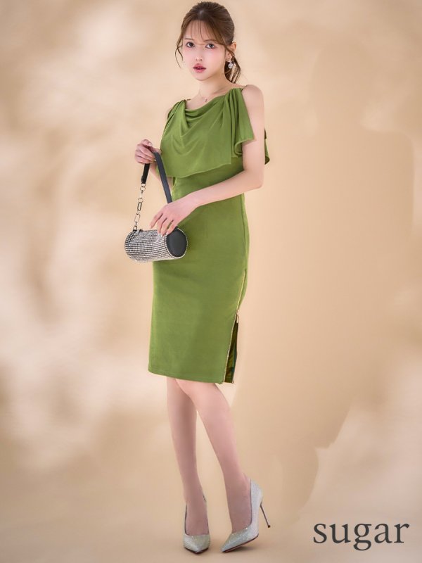 グリーン　モデル：ゆめ　身長：160cm　着用サイズ：Sサイズ