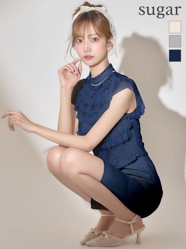 ネイビー　モデル：あすか　身長：170cm　着用サイズ：Sサイズ