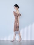 モカピンク　モデル：まおちゃる　身長：158cm　着用サイズ：XSサイズ