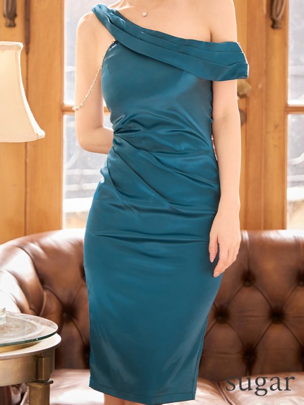 ティールブルー　モデル：ゆめ　身長：160cm　着用サイズ：Sサイズ