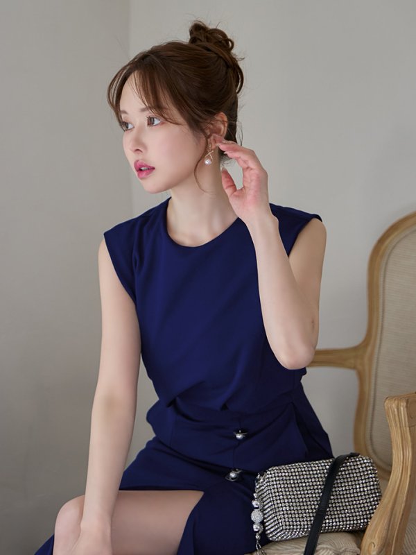 ネイビー　モデル：ゆめ　身長：160cm　着用サイズ：Sサイズ