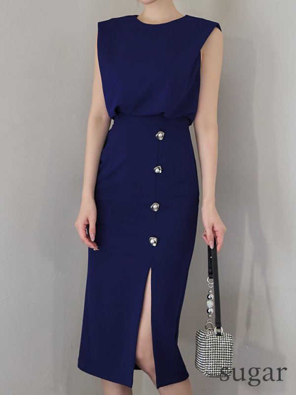 ネイビー　モデル：ゆめ　身長：160cm　着用サイズ：Sサイズ