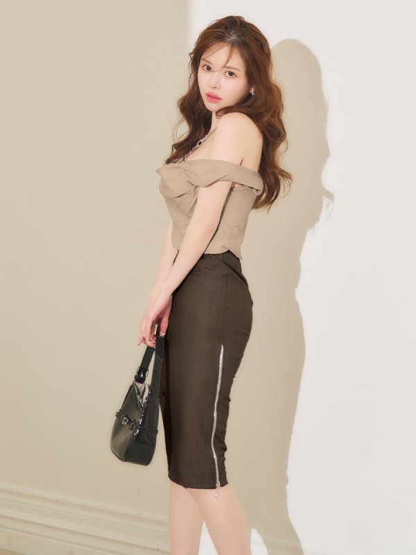 ブラウン　モデル：ゆめ　身長：160cm　着用サイズ：Sサイズ