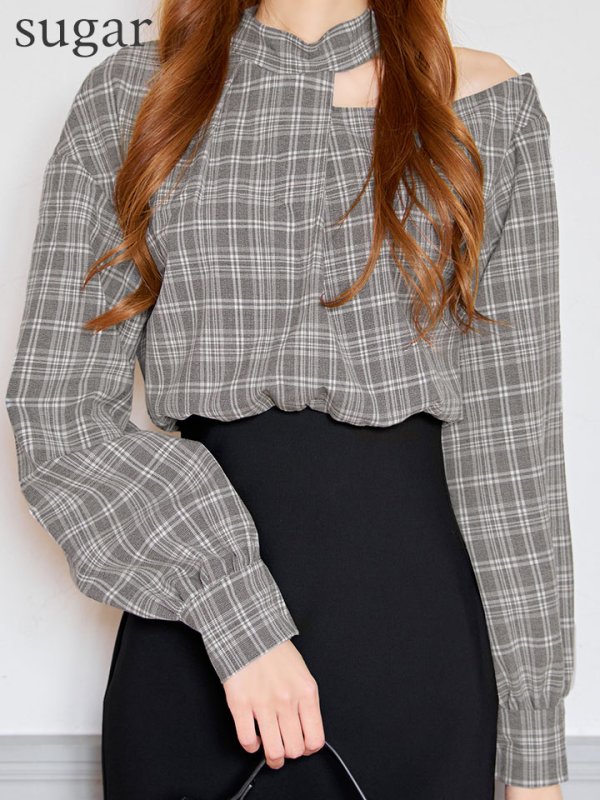 ダークグレー  モデル:あすか 身長:170cm 着用サイズ:Sサイズ