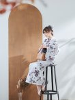 画像7: 【即日発送】ニュアンスモノトーンフラワー浴衣 OBI-siwa-200-kj-1-B / HIMO-900-yn-4-GYxGY / HEKO-800-sb-5-WH / YA-73-kn-GY / GETA-01-kj-3-IV/ [YMT] (7)