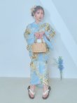 画像9: 【即日発送】ライトブルー×キバナフジ浴衣 OBI-siwa-200-kj-13-OW / HIMO-902-kj-2-MUS / HEKO-800-sb-5-WH / YA-577-kj-W / YA-1081-kj-IV / GETA-01-kj-3-IV / [YMT] (9)