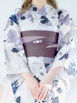 画像17: 【即日発送】パープルフラワー浴衣 OBI-hira-100-ok-8-PLxLPL / HIMO-902-kj-4-PL / HEKO-800-sb-5-WH / YA-80-kn-PL / GETA-02-ok-6-PL/ [YMT] (17)