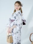 画像11: 【即日発送】朝顔×くすみパープル浴衣 OBI-hira-100-ok-8-PLxLPL / HIMO-902-kj-4-PL / HEKO-800-sb-5-WH / YA-1029-wk-MVPL / GETA-02-ok-6-PL/ [YMT] (11)