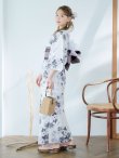 画像3: 【即日発送】朝顔×くすみパープル浴衣 OBI-hira-100-ok-8-PLxLPL / HIMO-902-kj-4-PL / HEKO-800-sb-5-WH / YA-1029-wk-MVPL / GETA-02-ok-6-PL/ [YMT] (3)