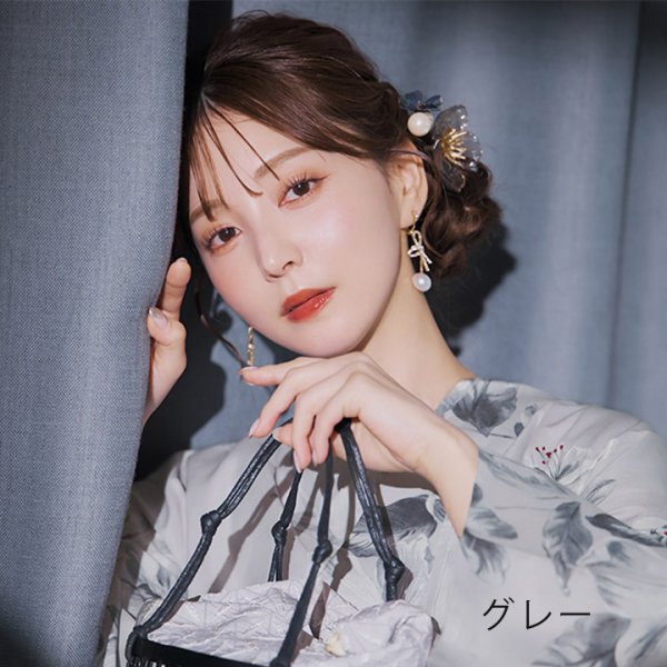 画像10: 【即日発送】【浴衣小物】クリアフラワーパールコサージュ【4カラー】[YMT] (10)