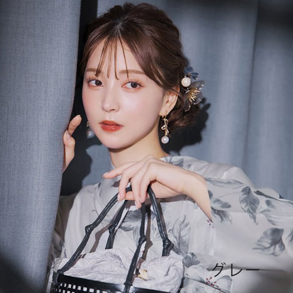 画像11: 【即日発送】【浴衣小物】クリアフラワーパールコサージュ【4カラー】[YMT] (11)