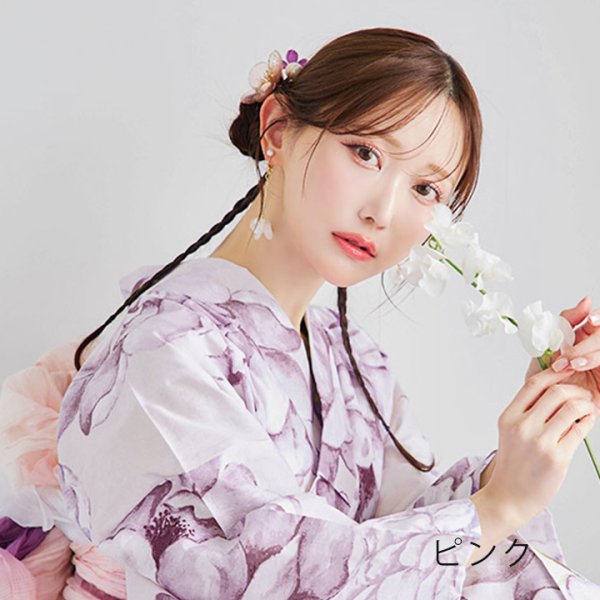 画像7: 【即日発送】【浴衣小物】クリアフラワーパールコサージュ【4カラー】[YMT] (7)