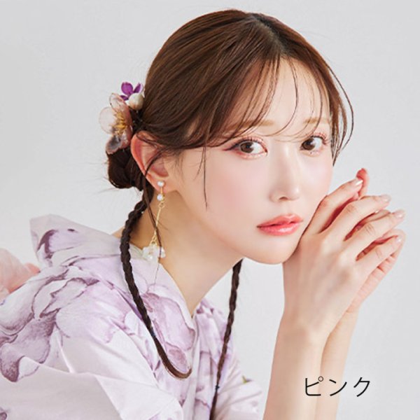 画像8: 【即日発送】【浴衣小物】クリアフラワーパールコサージュ【4カラー】[YMT] (8)