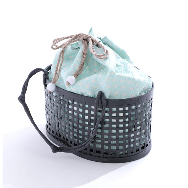 画像10: 麻の葉模様カゴバッグ[YMT] (10)