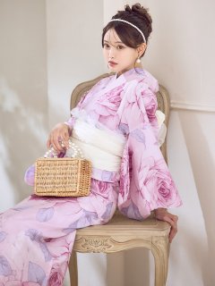 アンティーク薔薇浴衣