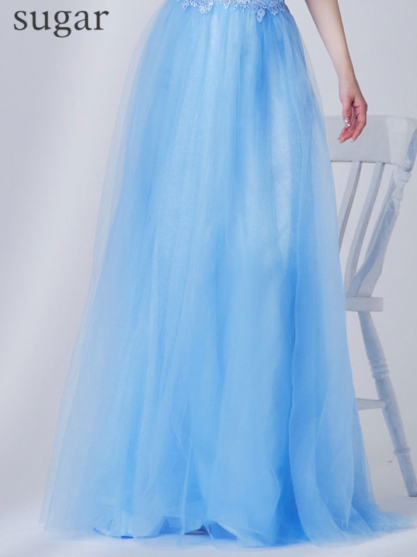 ブルー モデル：ゆめ　身長：160cm　着用サイズ：Sサイズ