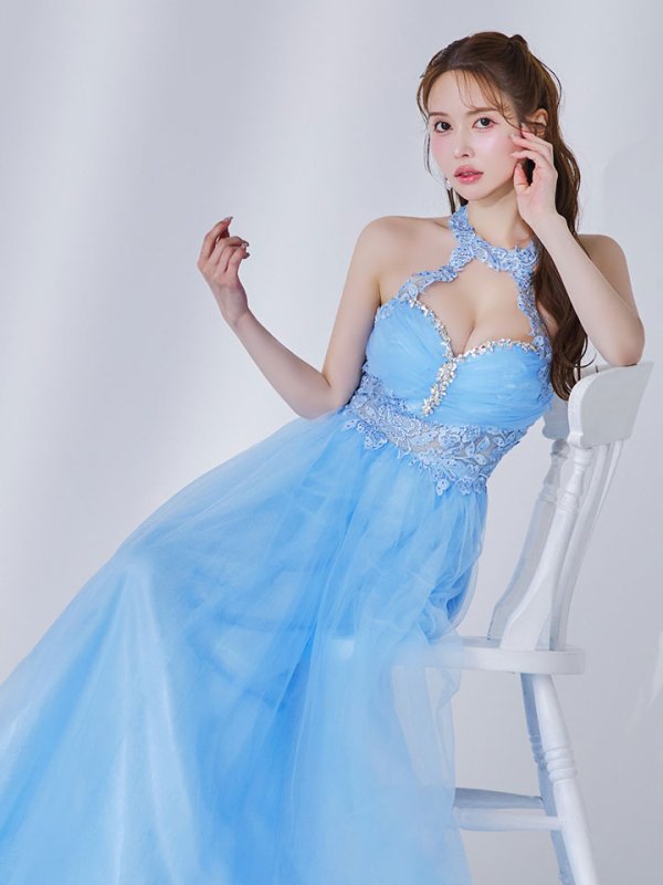 ブルー モデル：ゆめ　身長：160cm　着用サイズ：Sサイズ