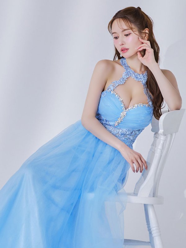 ブルー モデル：ゆめ　身長：160cm　着用サイズ：Sサイズ