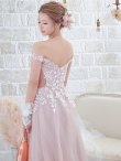 画像17: 【 関西コレクション着用】【Lip line/リップライン】フラワー刺繍/ オフショル/ ラメチュール/ スピンドル/ フレア/ Aライン/ ロングドレス/ キャバドレス long[HC03] (17)
