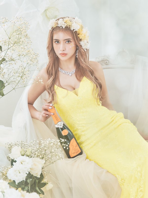 画像10: 【関西コレクション着用】【Lip line/リップライン】スパンコール刺繍/ キャミソール/ チュール/ マーメイド/ ロングドレス/ キャバドレス long[HC03] (10)